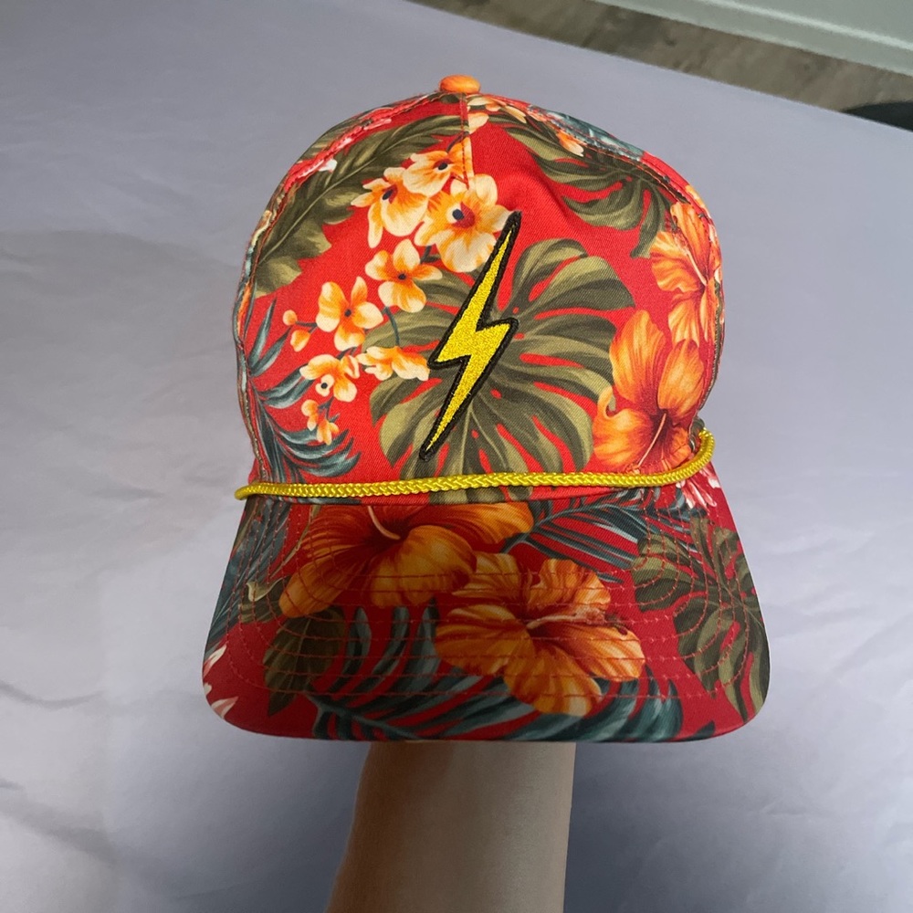 Aviator Nation floral trucker hat. Worn once